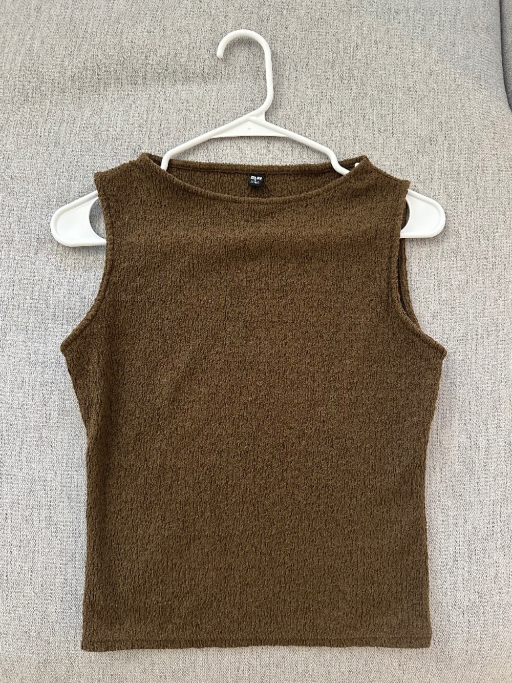 Olive Ruched Tank Top from Uniqlo